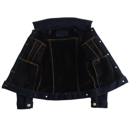 Chic Style Cold Protective Kid Denim Jackets Heavy Jackets