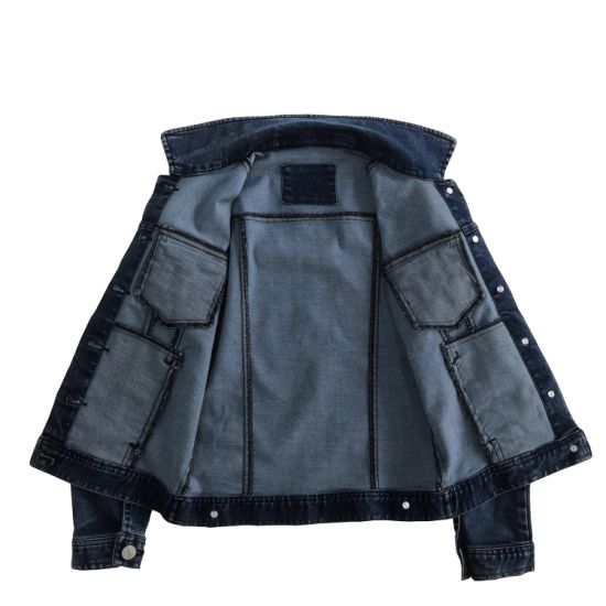 Distinctive Style Kids Denim Outwear Denim Jacket with Tassel