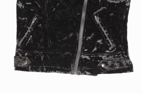 Flashy Clothes, Black Velvet Fascinating Jackets for Lady