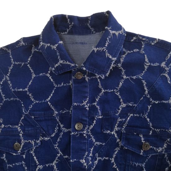 Blue Wash Custom Long Sleeve Leisurely Denim Jacket for Women