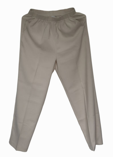 Khaki Contracted Style Pants, Loose Shape Wearig, Pure Color Women Casual Pants