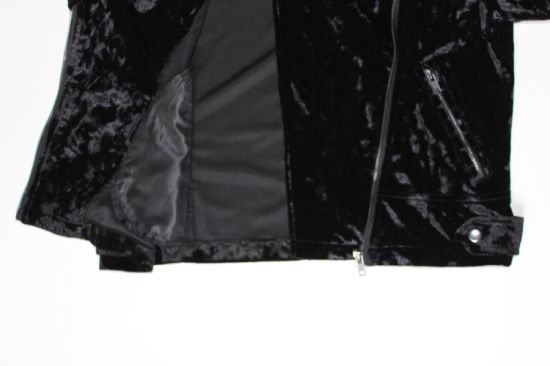 Flashy Clothes, Black Velvet Fascinating Jackets for Lady