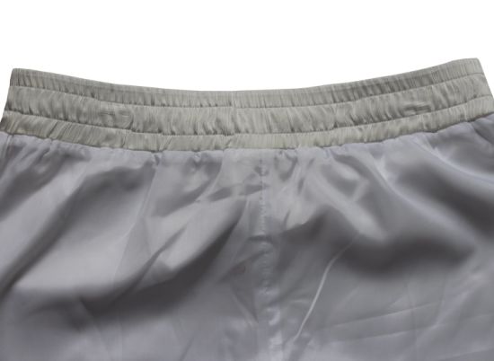 Plain White and Very Smooth Ladies′ Casual Trousers, Lace-up Trousers for Women