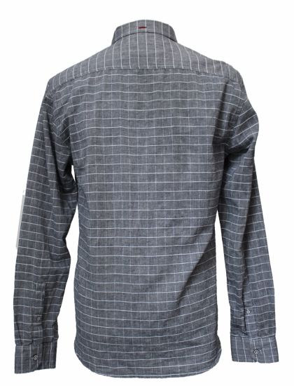 Factory Price Long Sleeves Shirts Black and White Stripe Shirts for Men