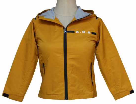Boutique Zip Fastening Saffron Yellow Hooded Coat for Children