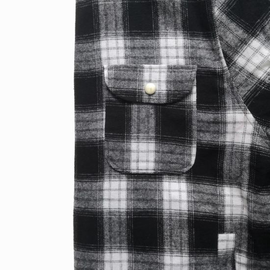 Looser Shape Men′s Plaid Jacket Winter Jacket Cotton Filled Jacket