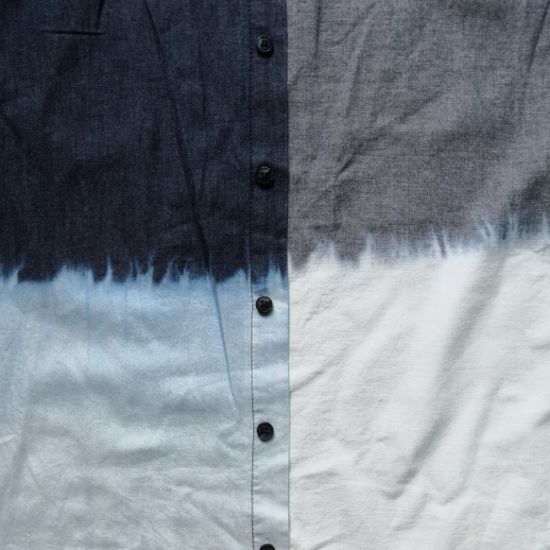 dip dye denim shirt