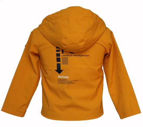 Delicate Children Dress Zip Fastening Saffron Yellow Hooded Coat