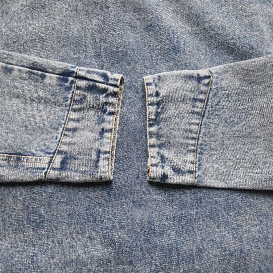 Cotton Leisure Denim Jackets, Light Blue Wash Denim Jackets for Men