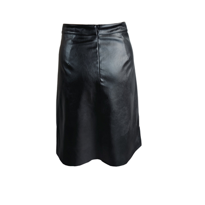 PU Skirt Black Color for Womens