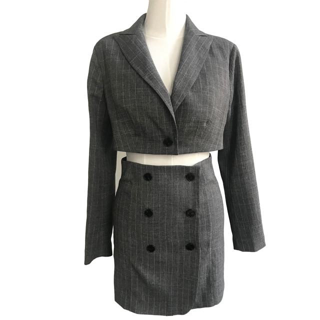gray colour suit ladies